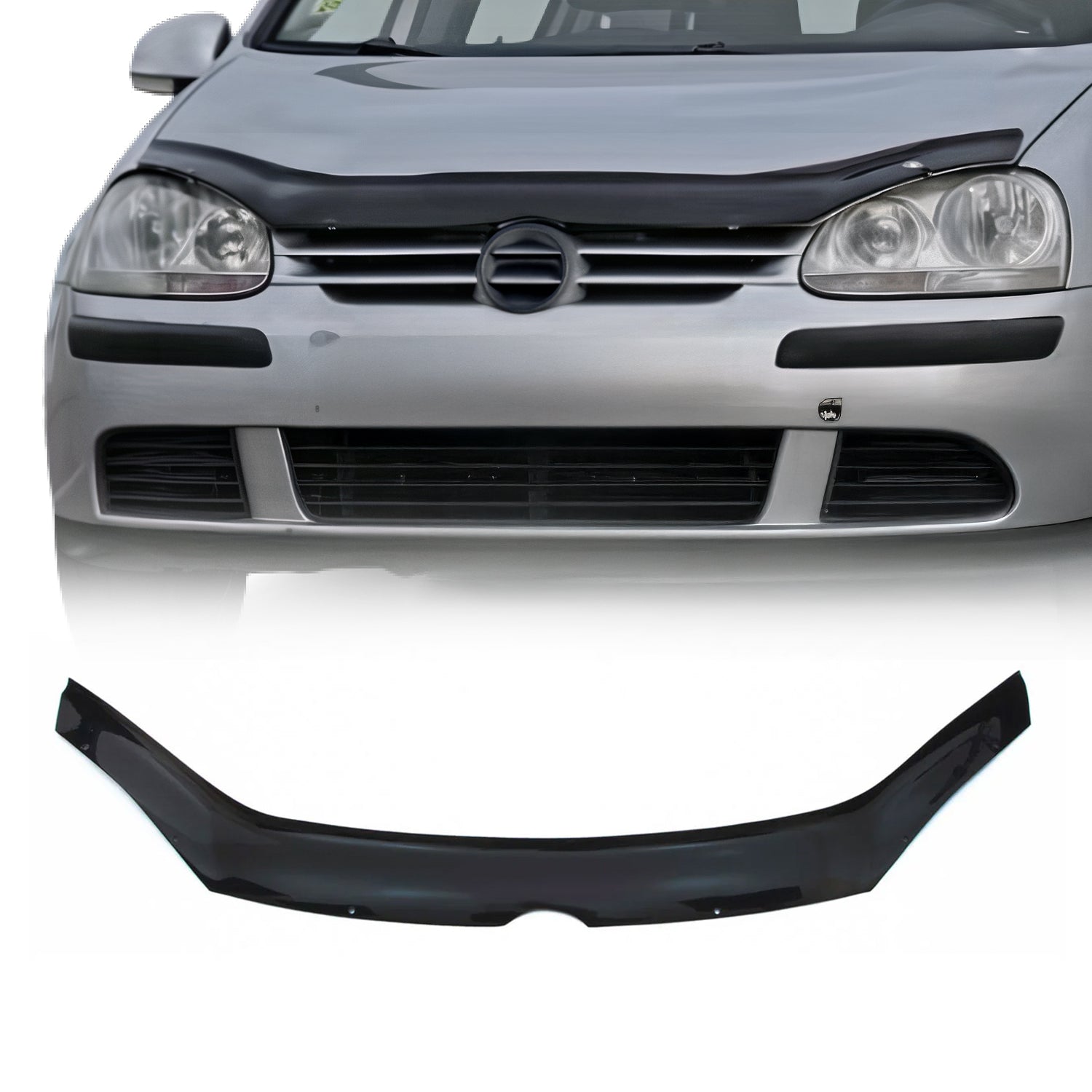 Motorhaube Deflektor Steinschlagschutz für VW Golf V 2003-2009 Schwarz