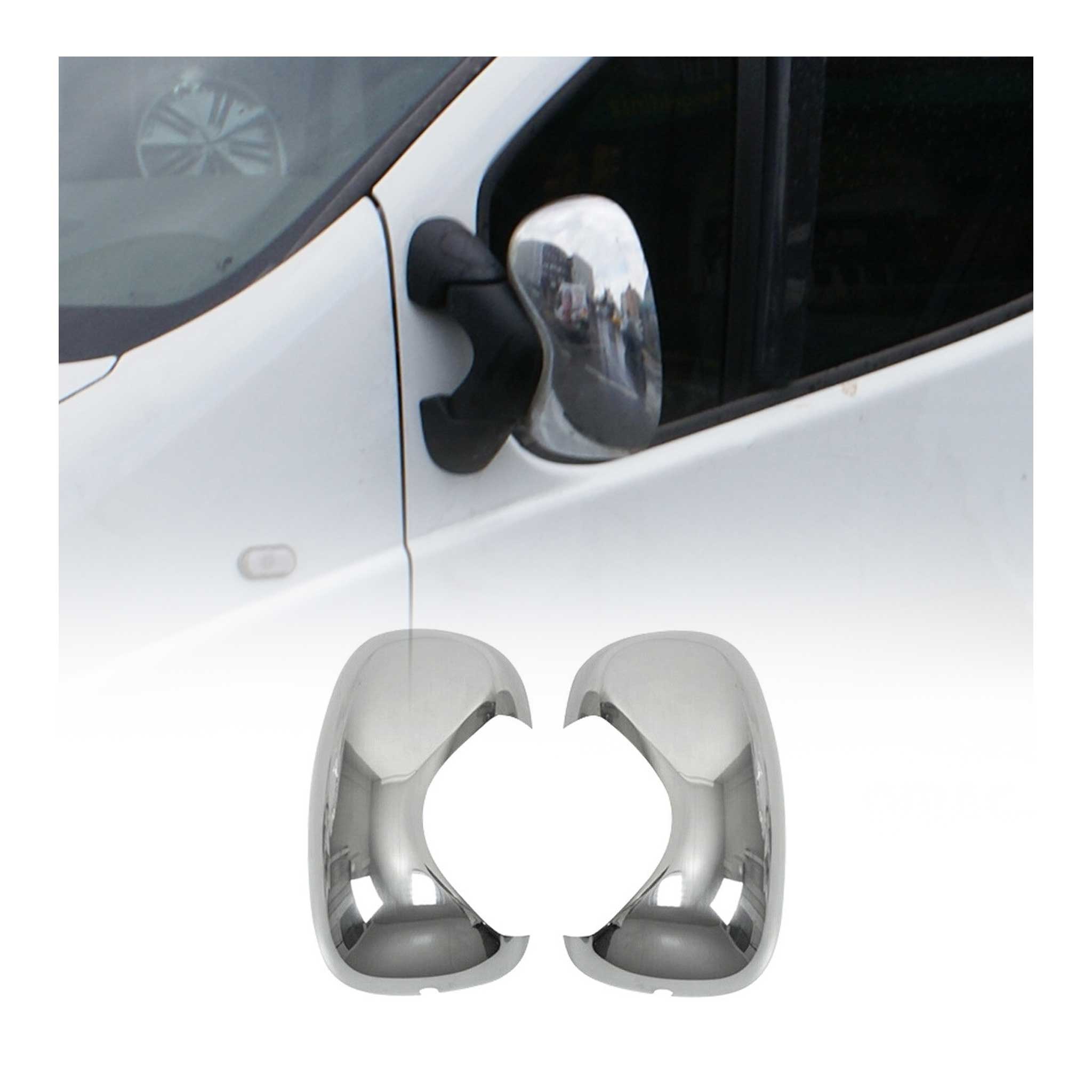 Spiegelkappen Spiegelabdeckung für Nissan Primastar 2001-2014 Edelstahl Chrom