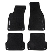 Velours Fußmatten für Audi A4 B6 2000-2006 / A4 B7 2004-2008 Schwarz 4 teile
