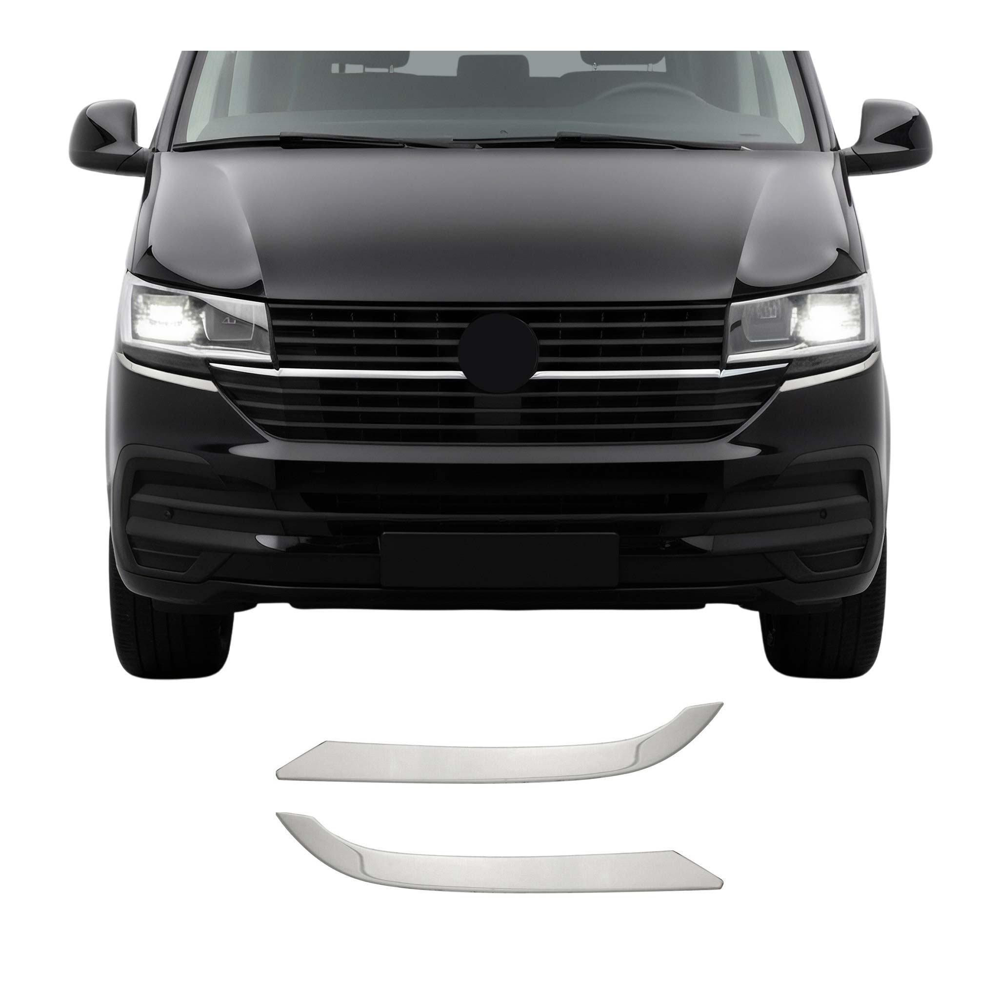 Scheinwerfer Scheinwerferblende für VW T6.1 Transporter 2019-2024 Untere Chrom