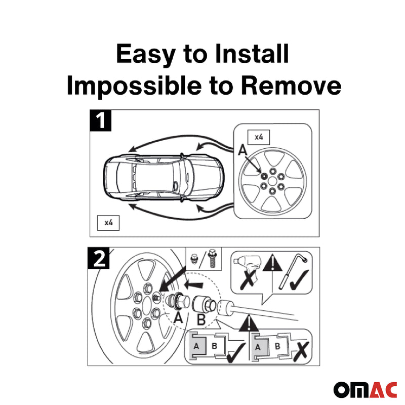 Radschloss Radschrauben Satz für Honda ZR-V ab 2022 Felgenschloss Silber M12X1.5