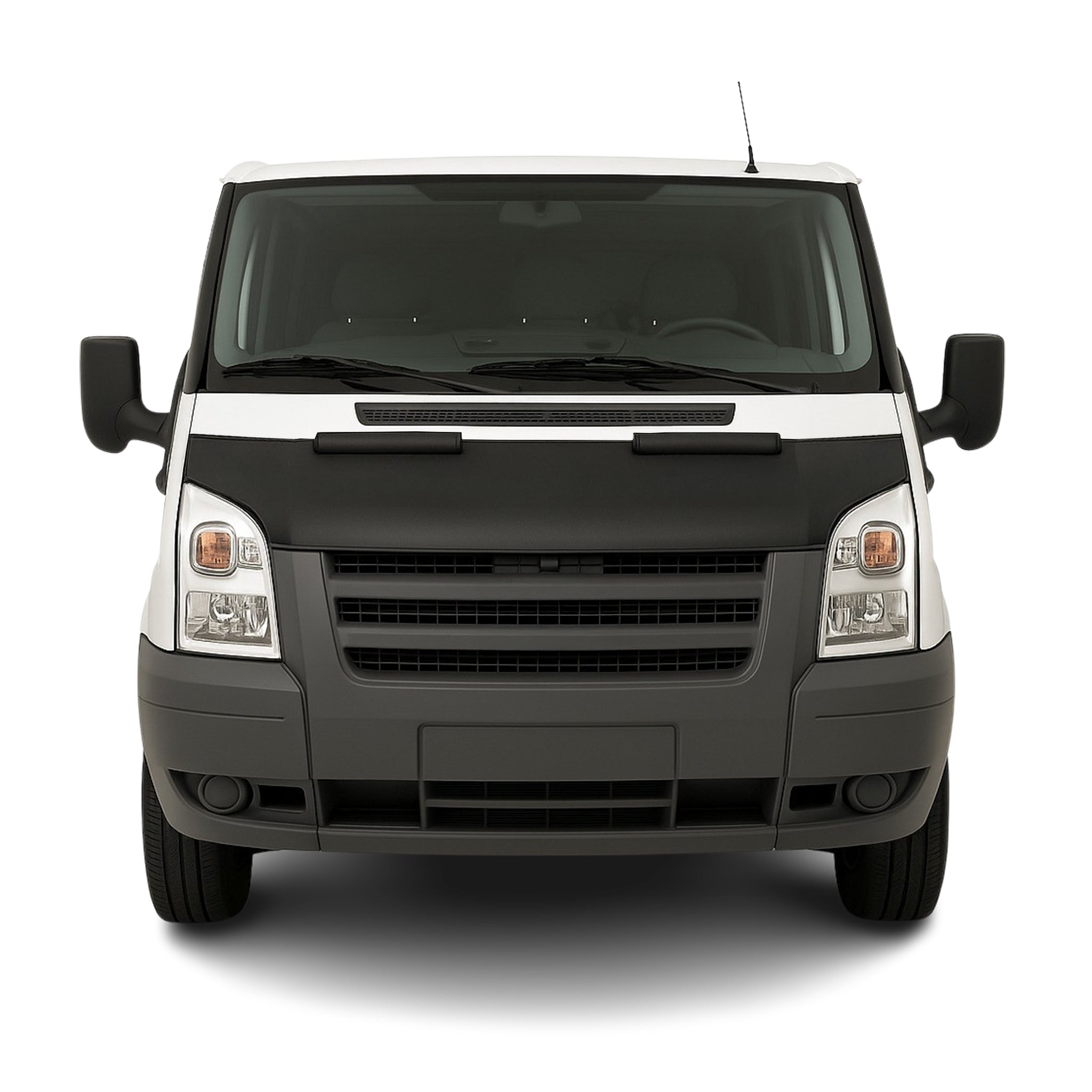 Haubenbra Steinschlagschutz Bonnet Bra für Ford Transit 2000-2006 Schwarz Halb