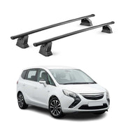 Stahl Dachträger für Opel Zafira C Tourer 2011-2019 TÜV 75 kg 2tlg Schwarz