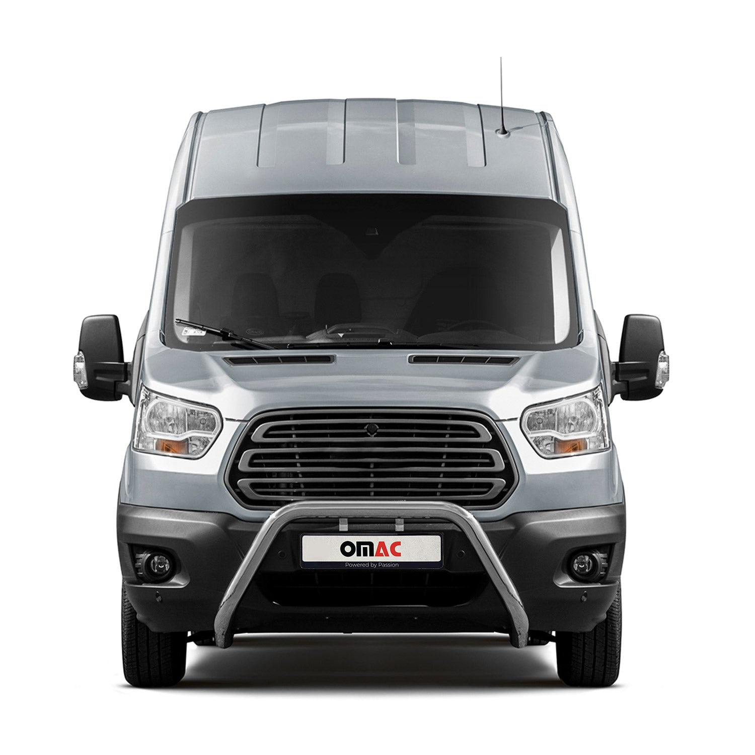Frontbügel Frontschutzbügel für Ford Transit 2014-2025 mit ABE Silber Rammschutz