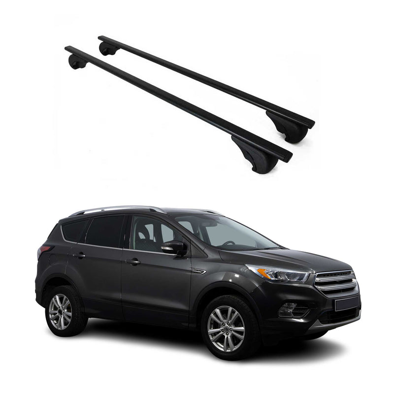 Dachträger Grundtäger für Ford Kuga mk2 Titanium 2013-2019 75kg Metall Schwarz