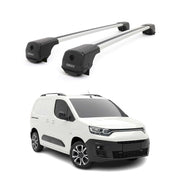 Dachträger Grundträger für Fiat Doblo III 2022-2026 Aluminium 75kg Grau 2tlg