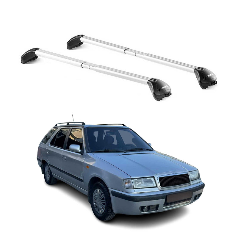 Dachträger für Skoda Felicia Kombi 1995-2001 5 tür 100kg Alu Silber 2x ABE