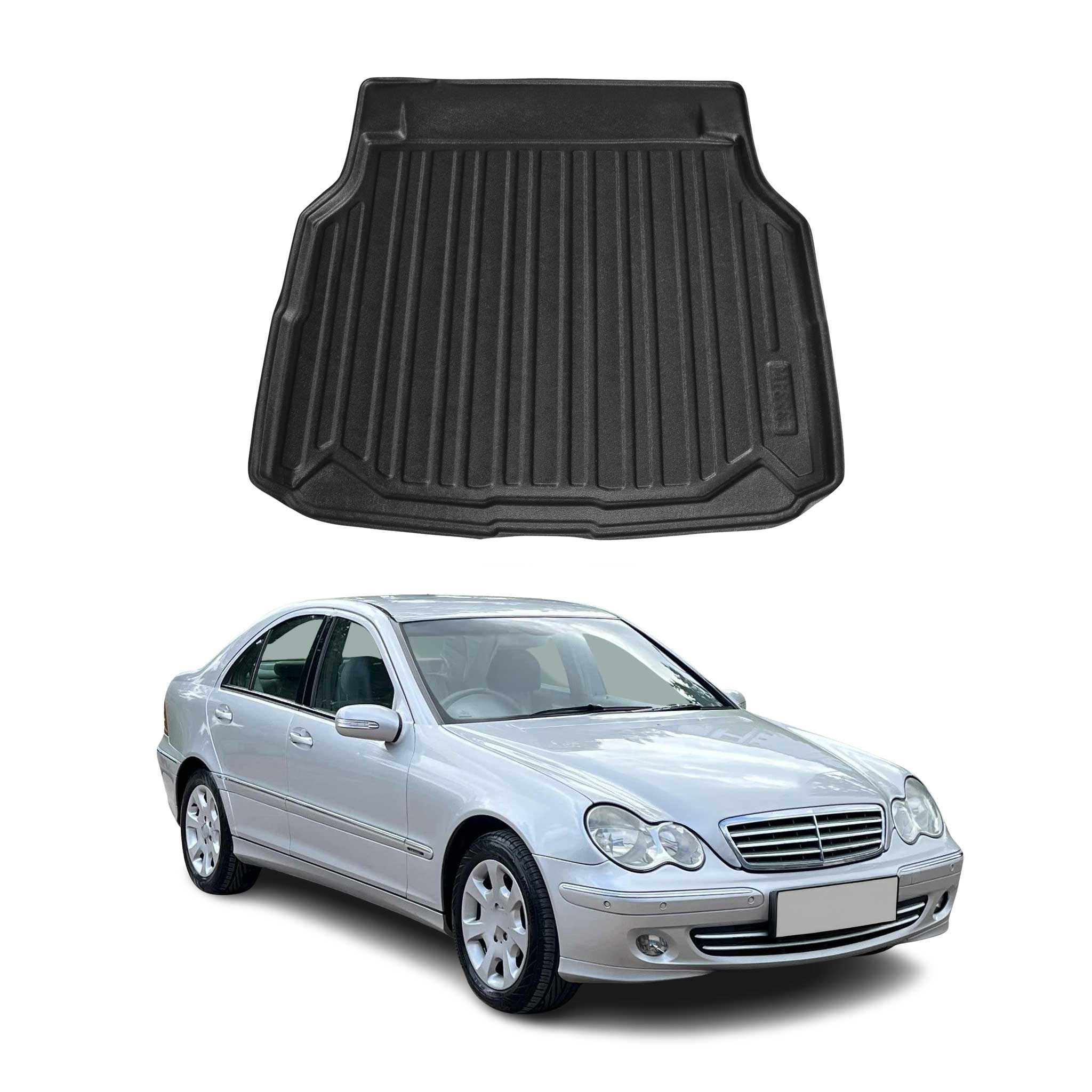 Kofferraumwanne Laderaumwanne für Mercedes C Klasse W203 2001-2007 Gummi TPE