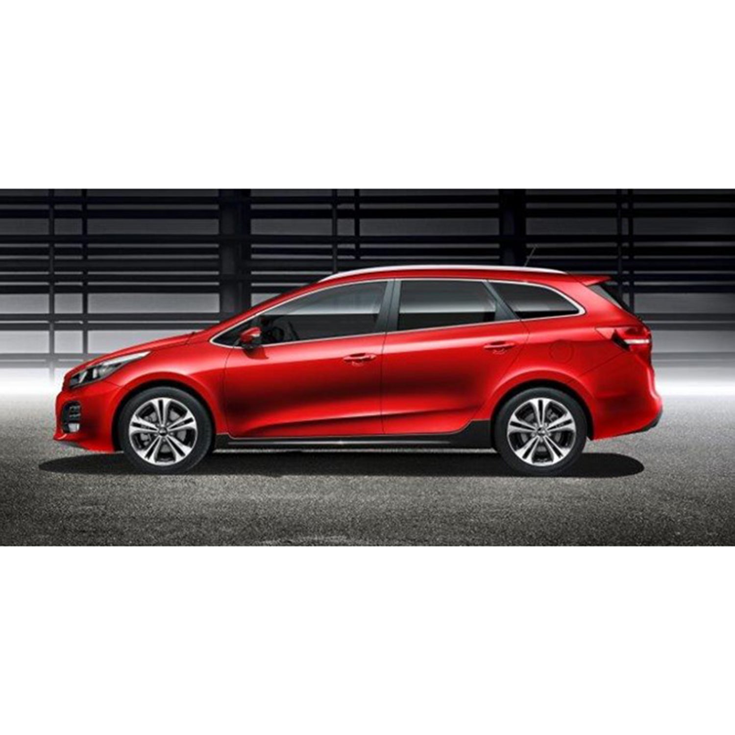 Seitenschweller Sideskirts für Kia Cee'd 2015-2018 Schwarz Glanz 2tlg