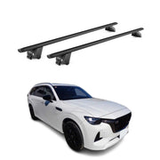 Dachträger Grundtäger für Mazda CX-80 2024-2026 100kg Alu Schwarz 2 tlg ABE