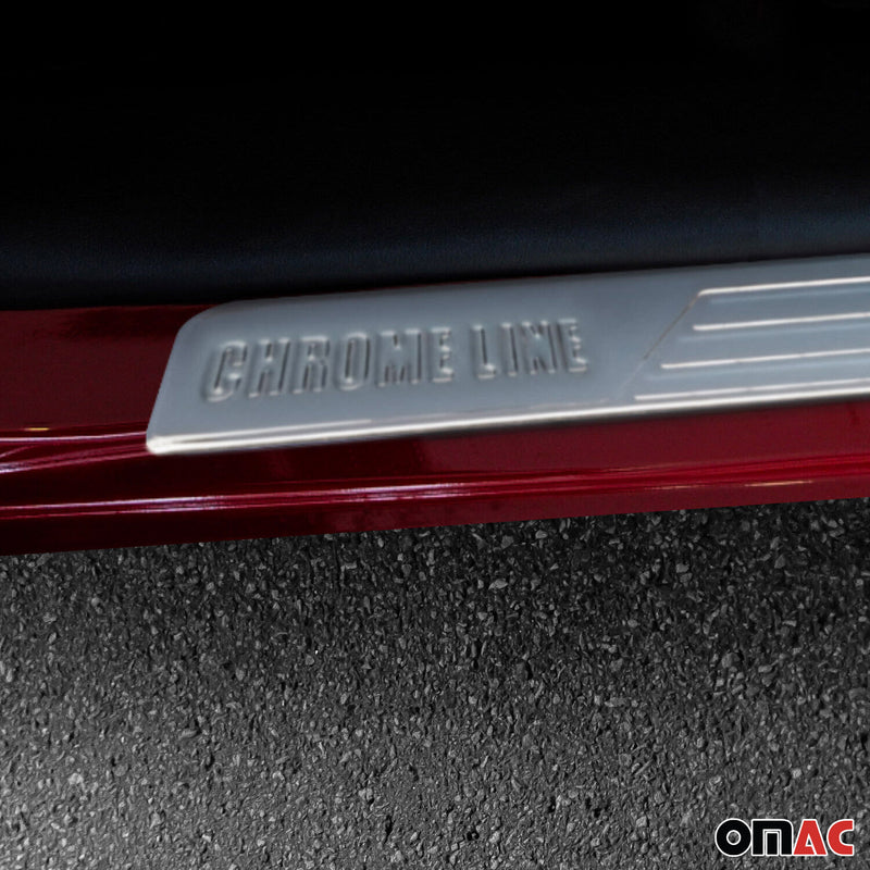 Chromline Chrom Einstiegsleisten Türschutzleiste Türrahmen Edelstahl 4 tlg