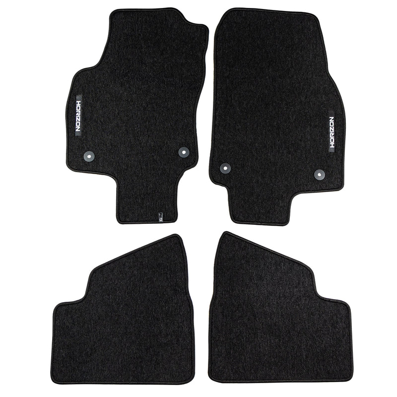 Velours Fußmatten für Opel Astra H 2004-2014 Autoteppich Automatten Schwarz 4tlg