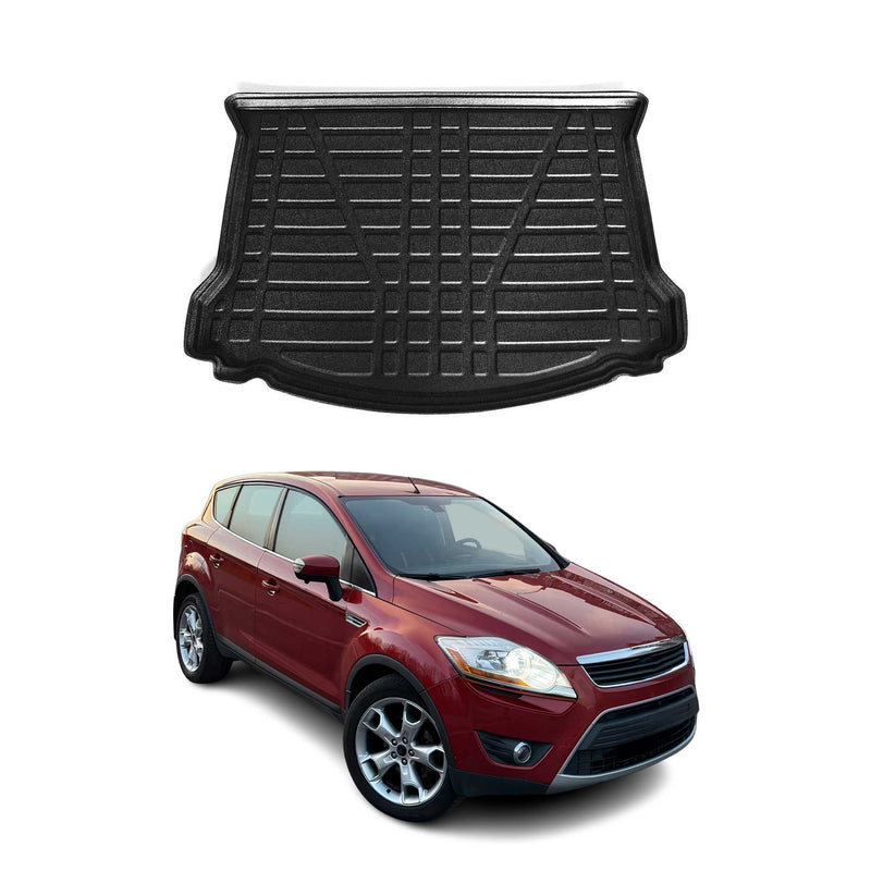 Kofferraumwanne Laderaumwanne für Ford Kuga 2008-2013 Gummi TPE Schwarz