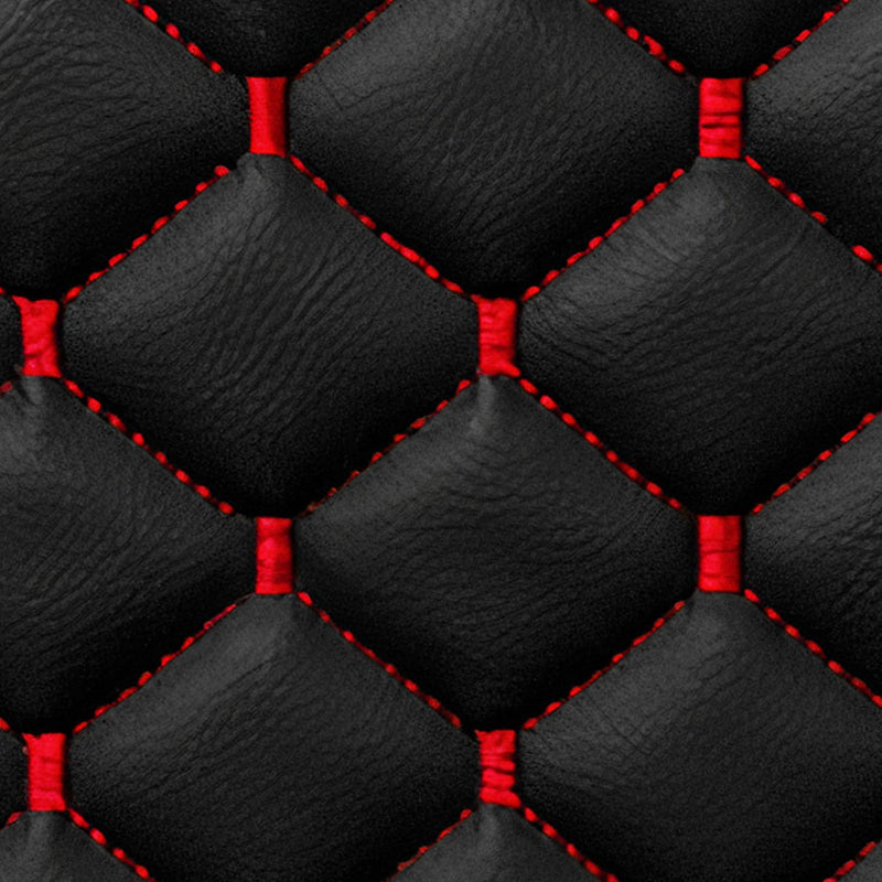 Sitzbezüge Schonbezüge für Renault Trafic 2014-2025 Kunstleder Schwarz Rot 2+1