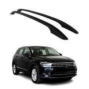 Aluminium Dachreling Relingträger für VW Tiguan mk2 2016-2024 Schwarz 2tlg