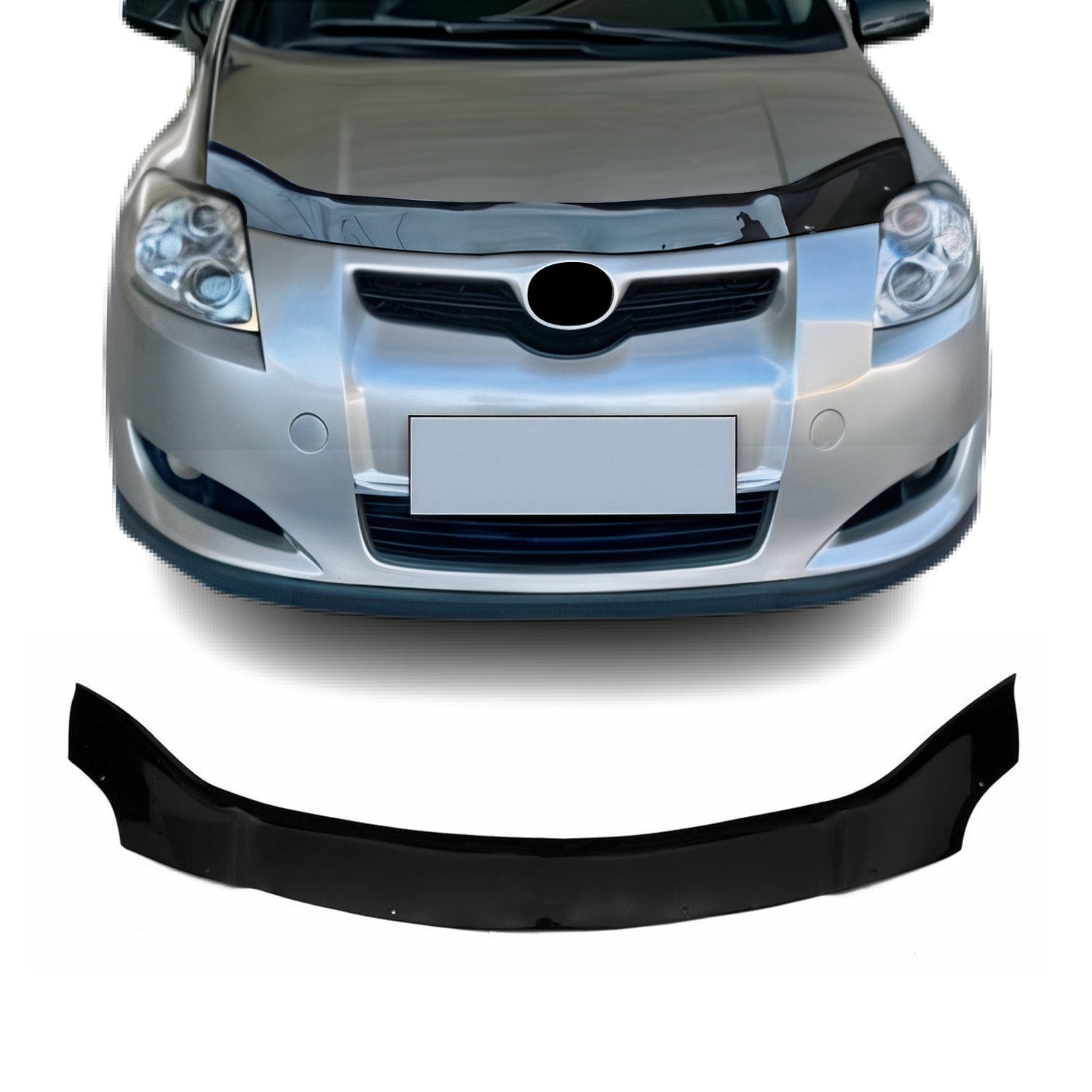 Motorhaube Deflektor Insekten Steinschlagschutz für Toyota Auris 2006-10 Dunkel