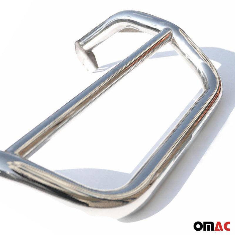 Frontbügel Frontschutzbügel für Nissan Qashqai +2 2007-2010 Stahl ABE Silber