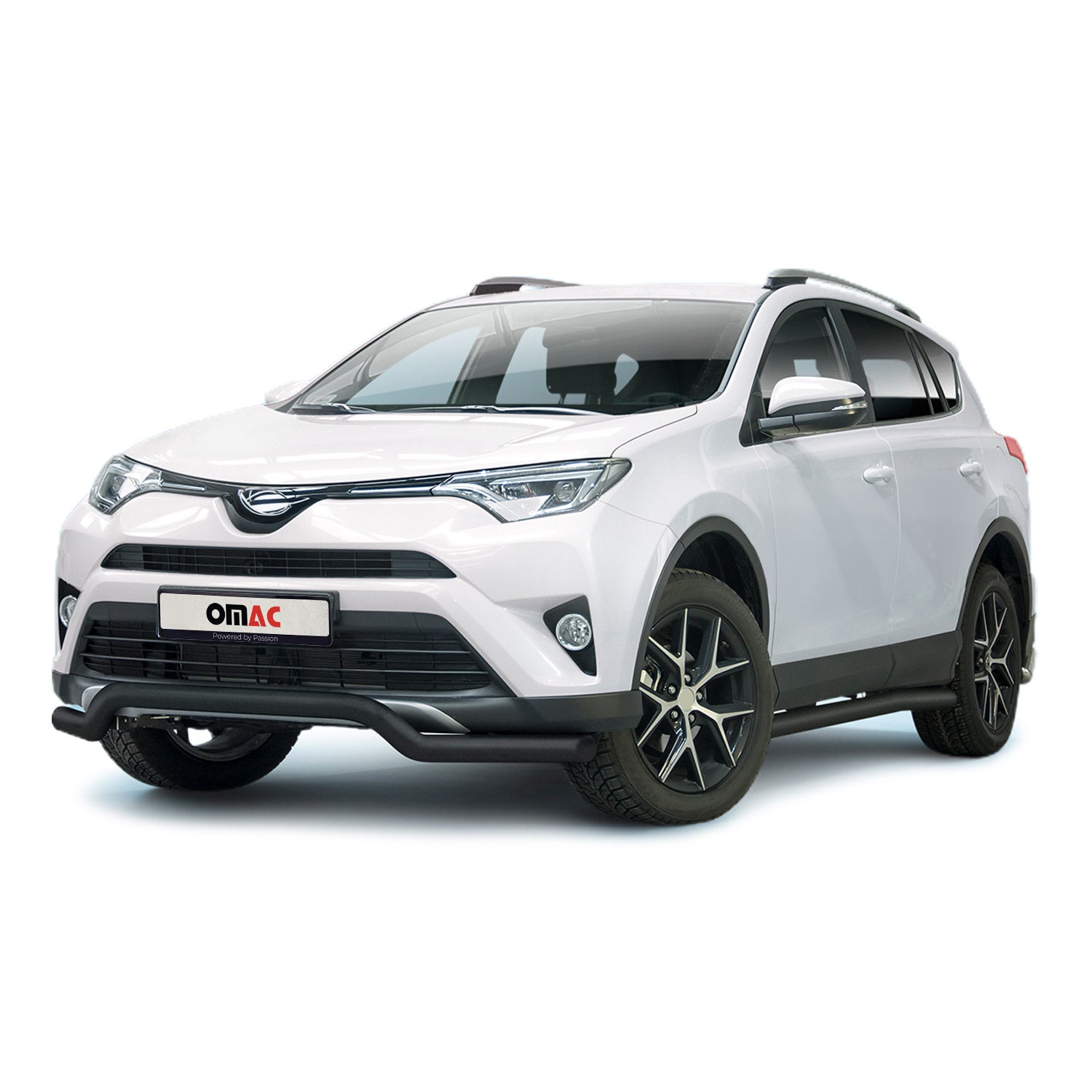 Frontbügel Frontschutzbügel für Toyota RAV4 2015-2018 ABE Edelstahl Schwarz