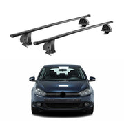 Stahl Dachträger für VW Golf mk6 Schrägheck Kombi 2008-12 5Tür TÜV 2tlg Schwarz