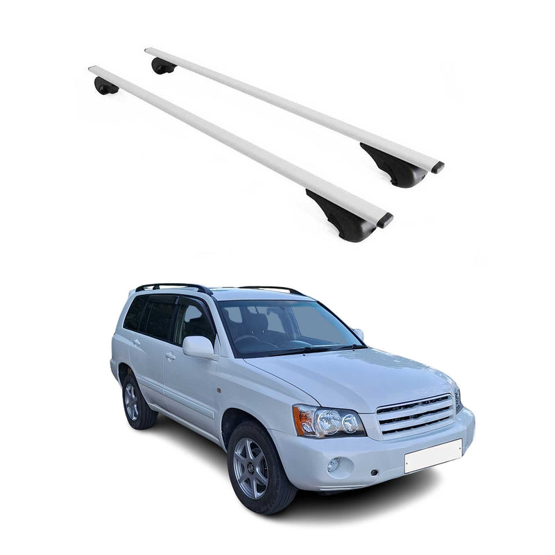 Dachträger Grundtäger für Toyota Kluger 2000-2013 75kg Metall Silber 2 tlg