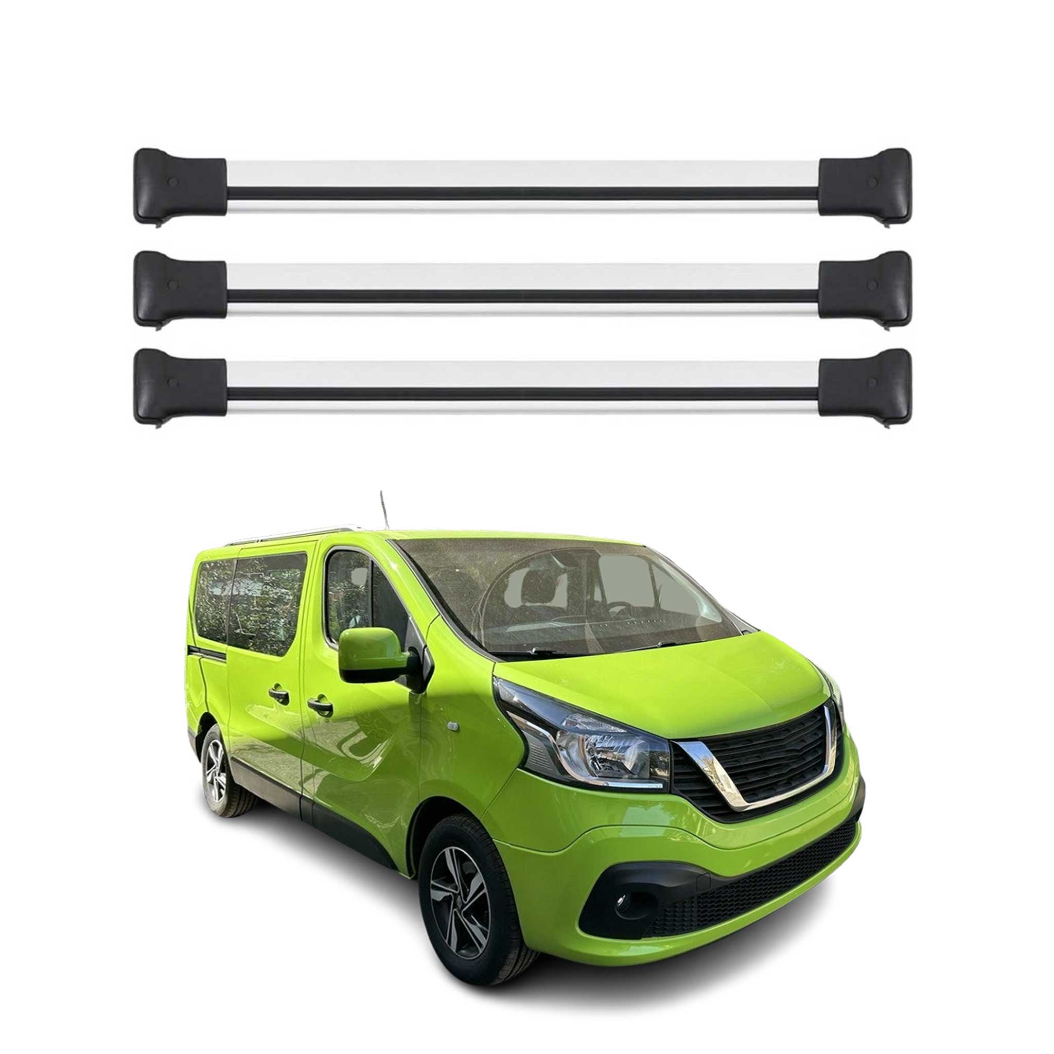 Dachträger Gepäckträger für Nissan NV300 2016-2024 Relingträger Alu Silber 3x