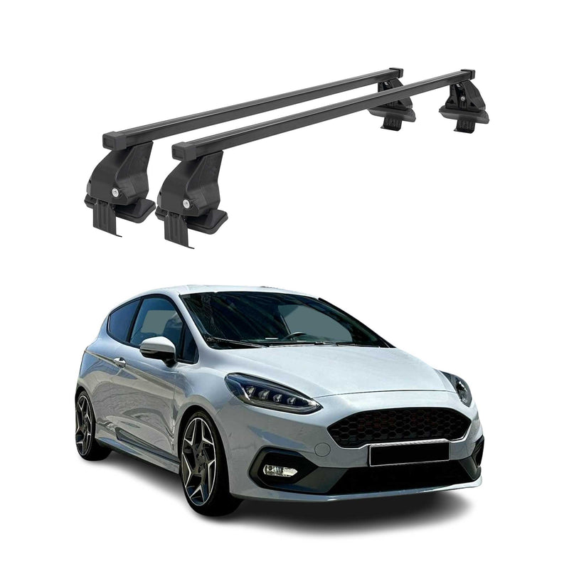 Menabo Dachträger Grundtäger für Ford Fiesta ST-Line 2017-2024 50kg Schwarz 2x