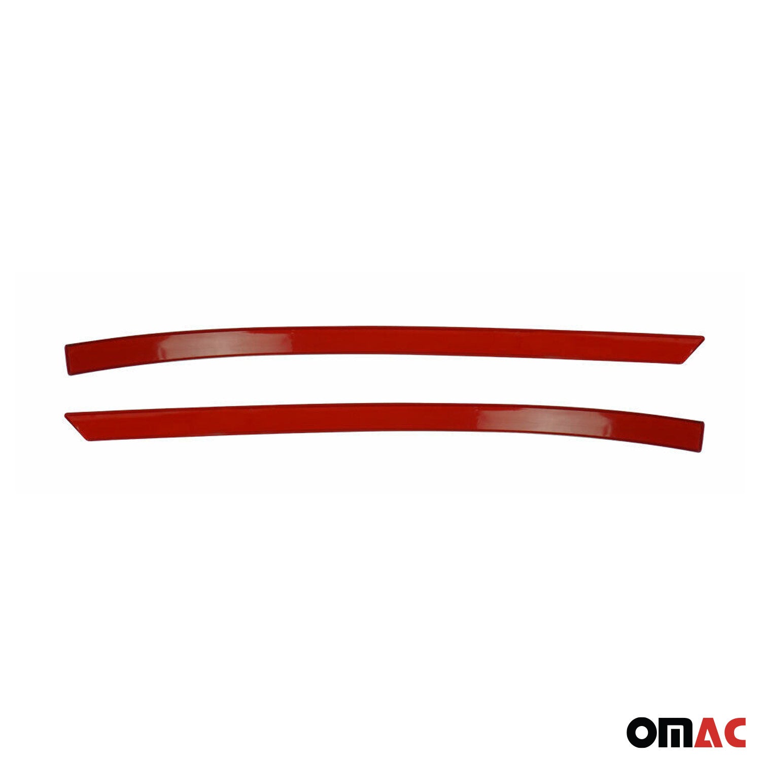 Spiegelkappen Leiste für VW Amarok 2010-2021 Edelstahl Rot 2tlg