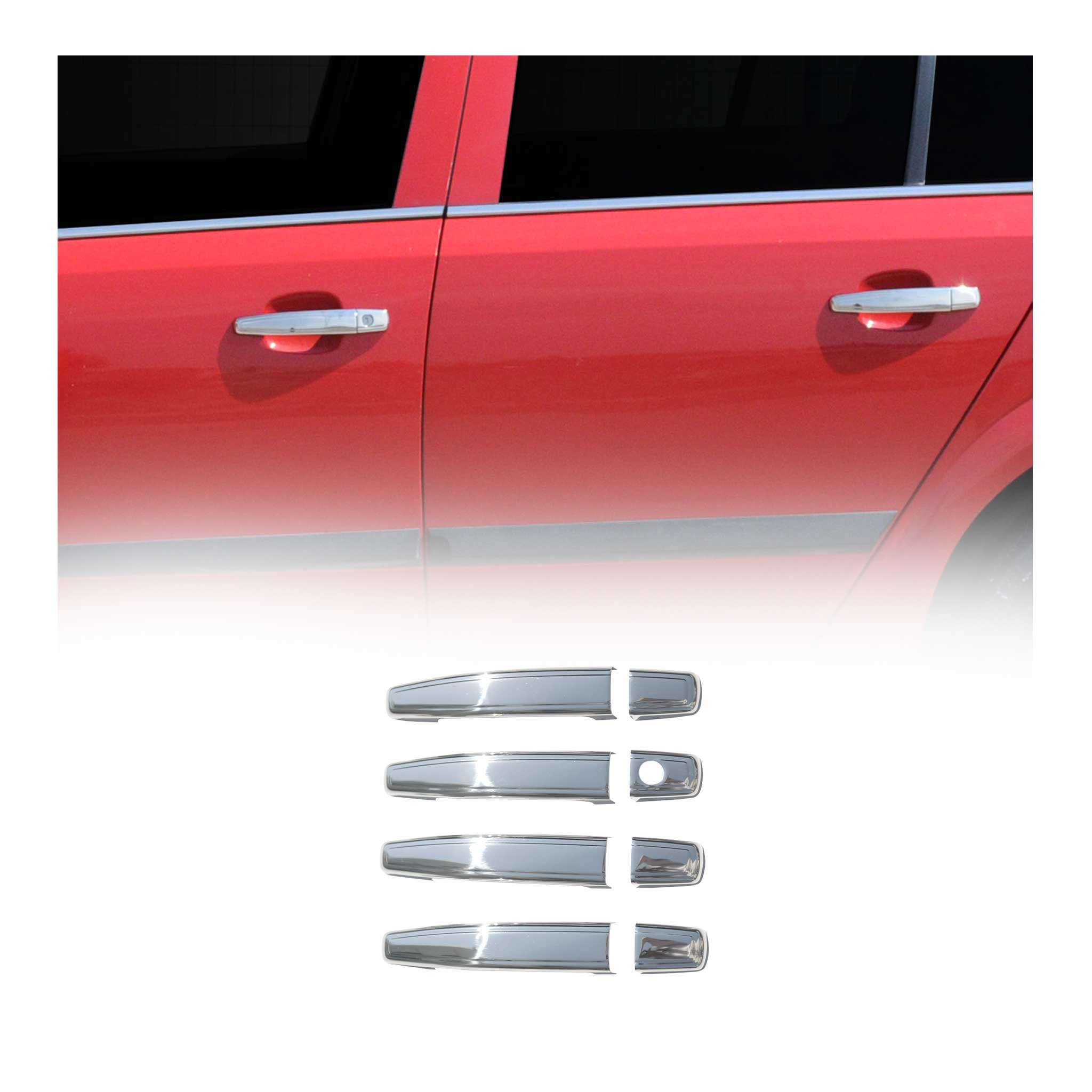 Chrom Türgriff Blende für Opel Corsa D 2006-2014 4-Tür Edelstahl 8tlg