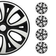 4x Radblenden Radzierblenden Radkappen für 14" Zoll Stahlfelgen weiß Schwarz