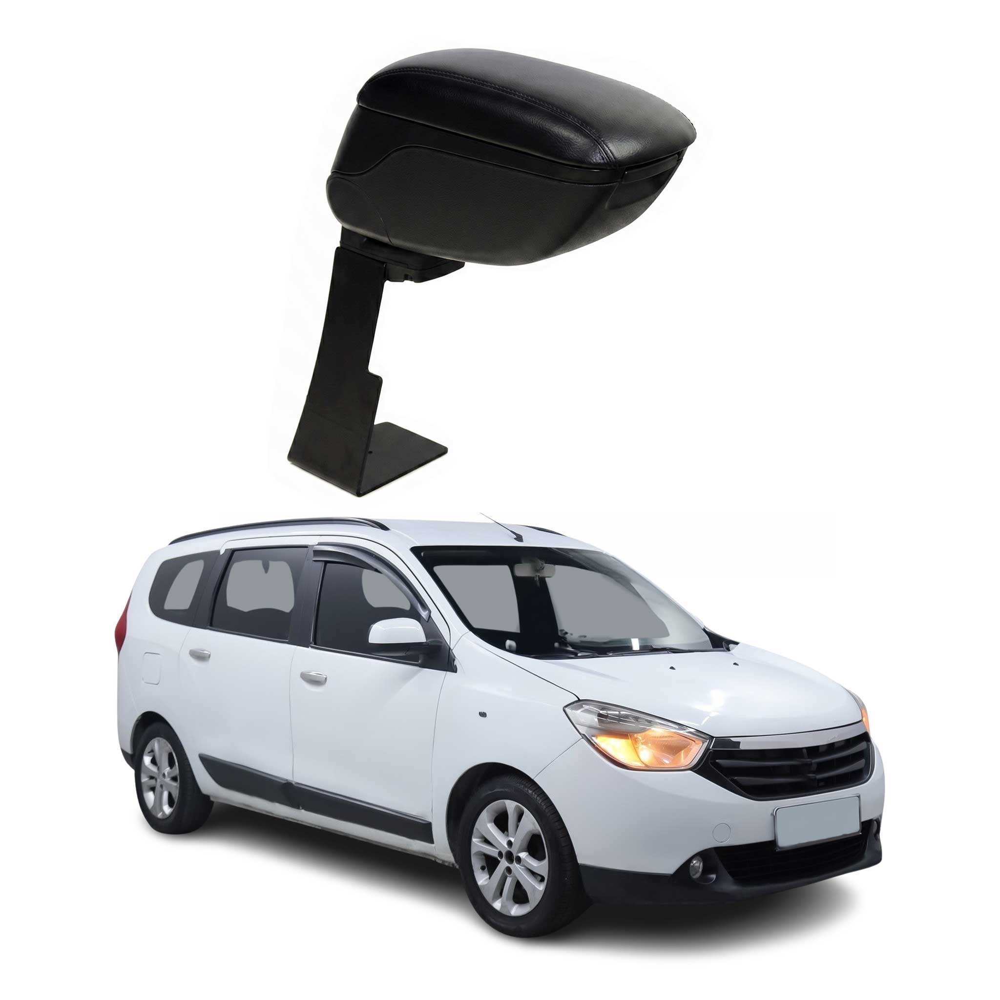 Mittelarmlehne Armlehne für Dacia Lodgy 2012-2022 PU-Leder Metall Schwarz