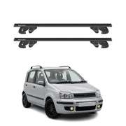 Dachträger Grundtäger für Fiat Panda II 2003-2012 Alu 90kg TÜV Schwarz 2tlg