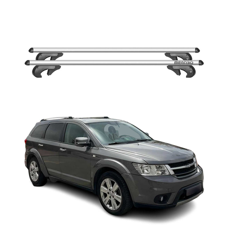 Menabo Dachträger Grundtäger für Fiat Freemont 2011-2016 90kg Alu Silber 2 tlg