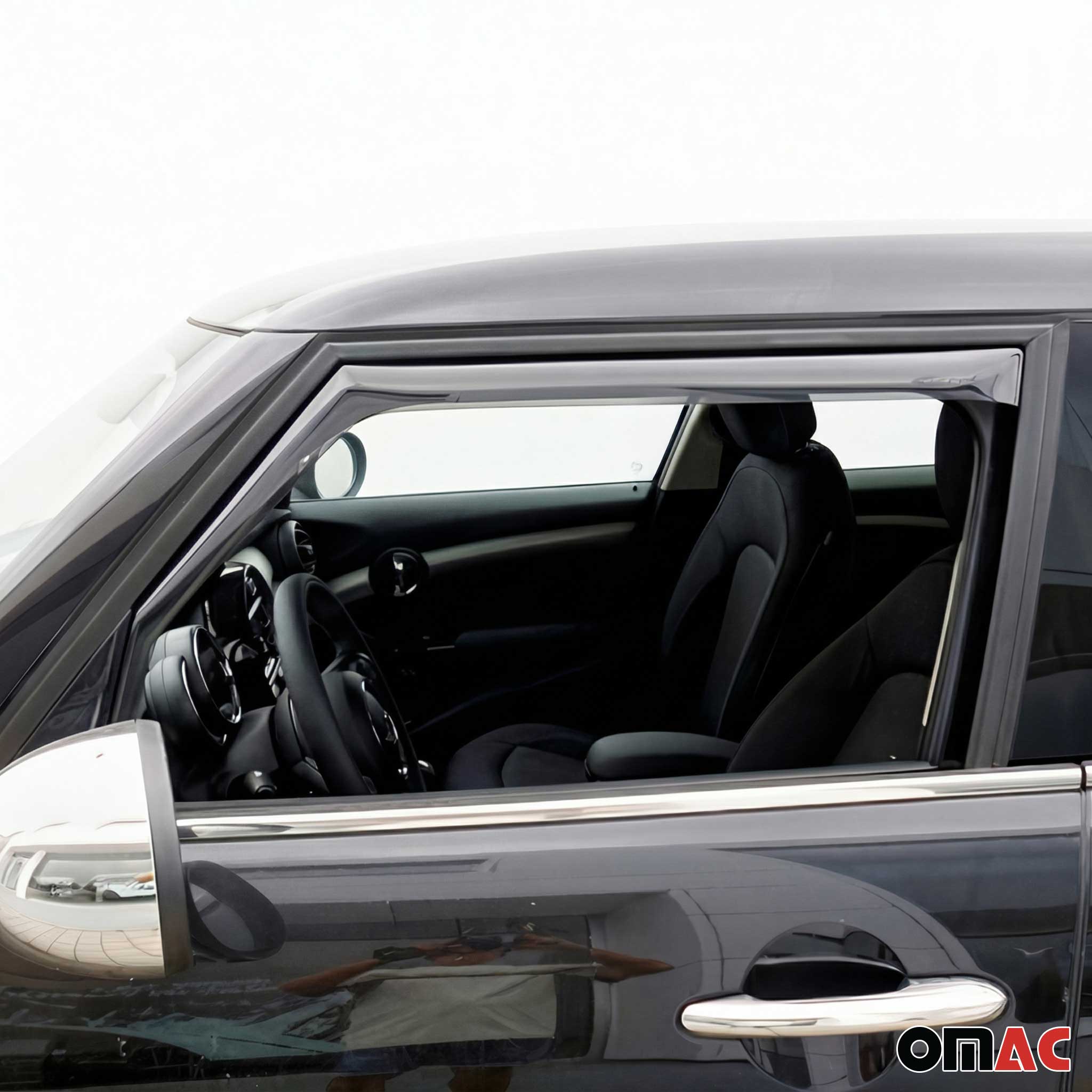 Windabweiser Regenabweiser für Mini Cooper F55 2014-2023 5tür Dunkel 2x