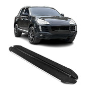 Trittbretter Seitenschweller für Porsche Cayenne 2003-2010 Alu Schwarz Grau