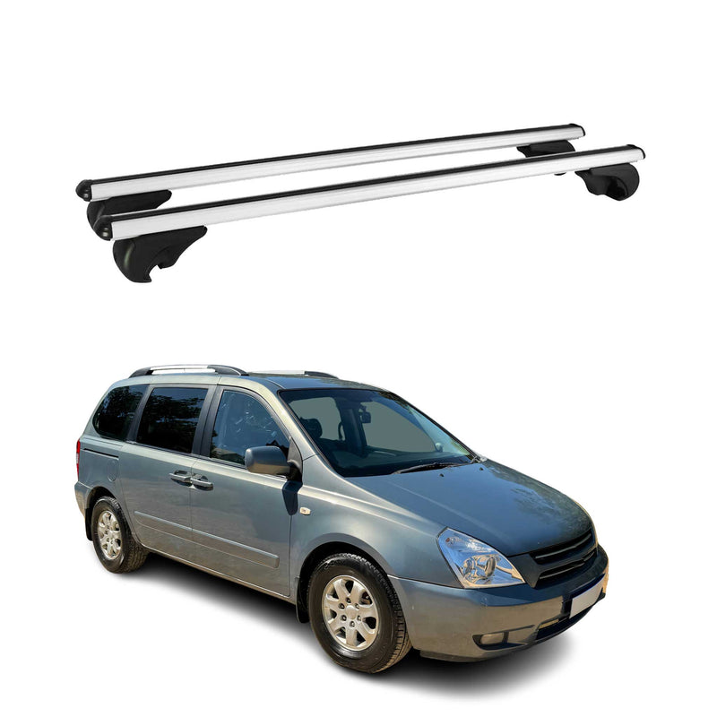 Dachträger Grundtäger für Kia Carnival 2005-2014 75kg Alu Silber 2 tlg
