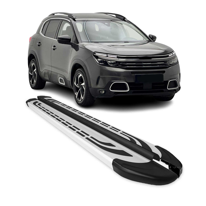 Trittbretter Seitenschweller Seitenbretter für Citroen C5 Aircross 2018-2025 Alu