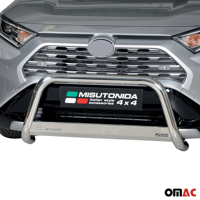 Frontbügel Frontschutzbügel für Toyota RAV4 XA50 2019-2025 Hybrid ø63 Stahl Grau