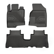Fußmatten Gummimatten No.77 für Opel Antara 2006-2015 TPE Gummi Schwarz 3 tlg