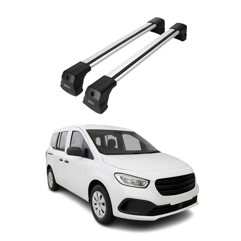 Dachträger Grundtäger für Mercedes Citan W420 2021-2025 75kg Alu Silber 2tlg