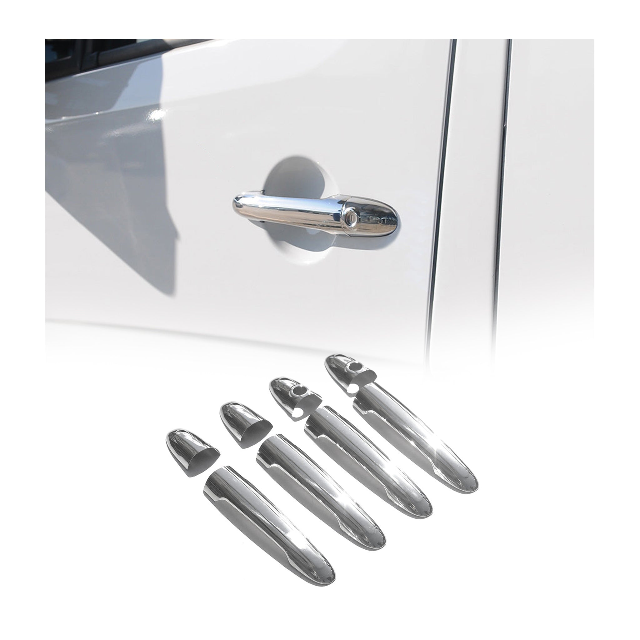 Türgriff Blende für VW Crafter / Mercedes Sprinter 2006-18 4Tür Edelstahl Chrom