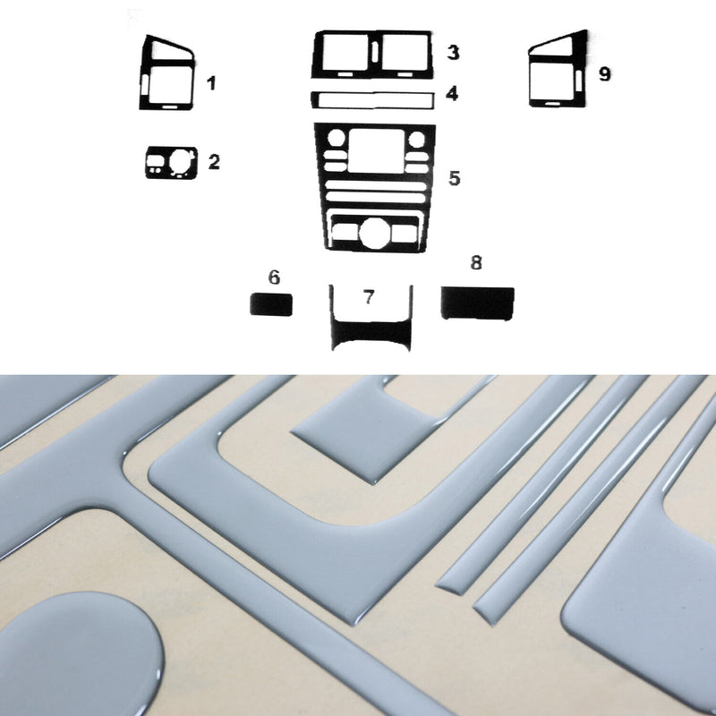 Innenraum Dekor Cockpit für Seat Cordoba 1999-2002 Aluminium Optik 9tlg