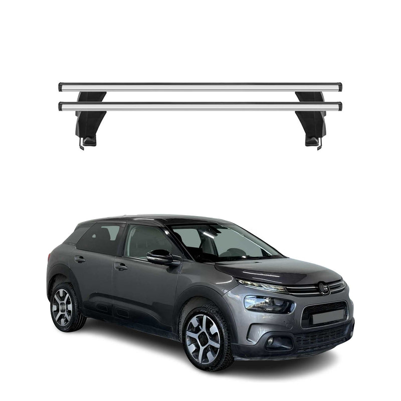 Menabo Dachträger Grundtäger für Citroen C4 Cactus 2018-2024 50kg Alu Silber 2x