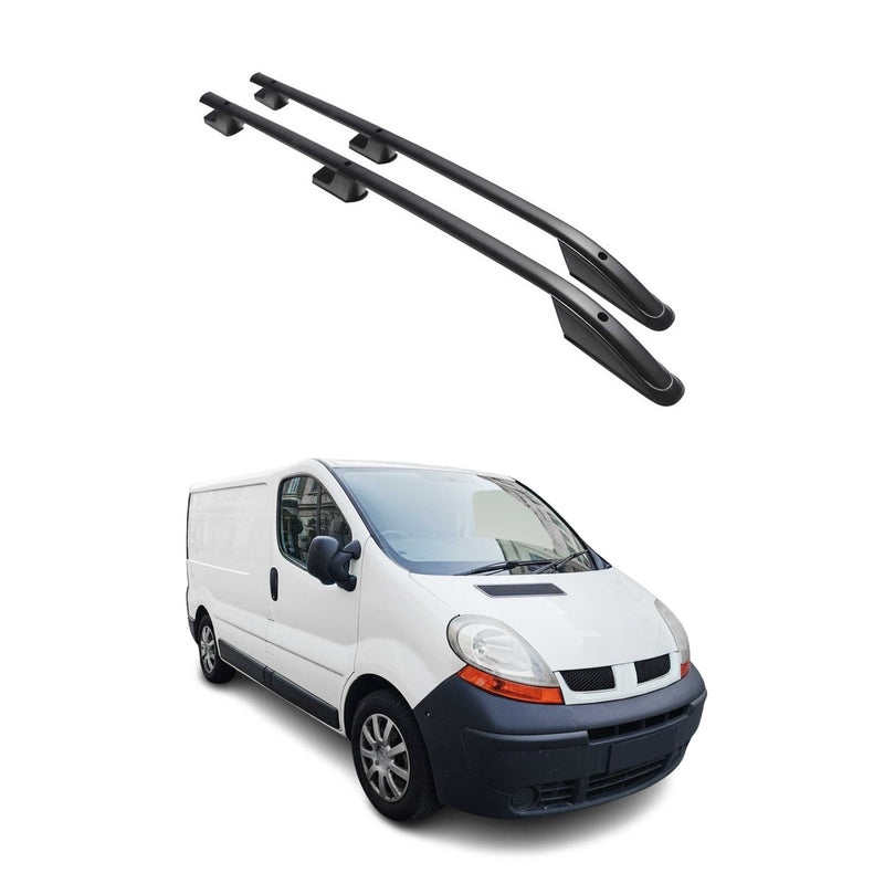 Alu Dachreling für Renault Trafic & Vivaro 2001-2014 Kurzer Schwarz