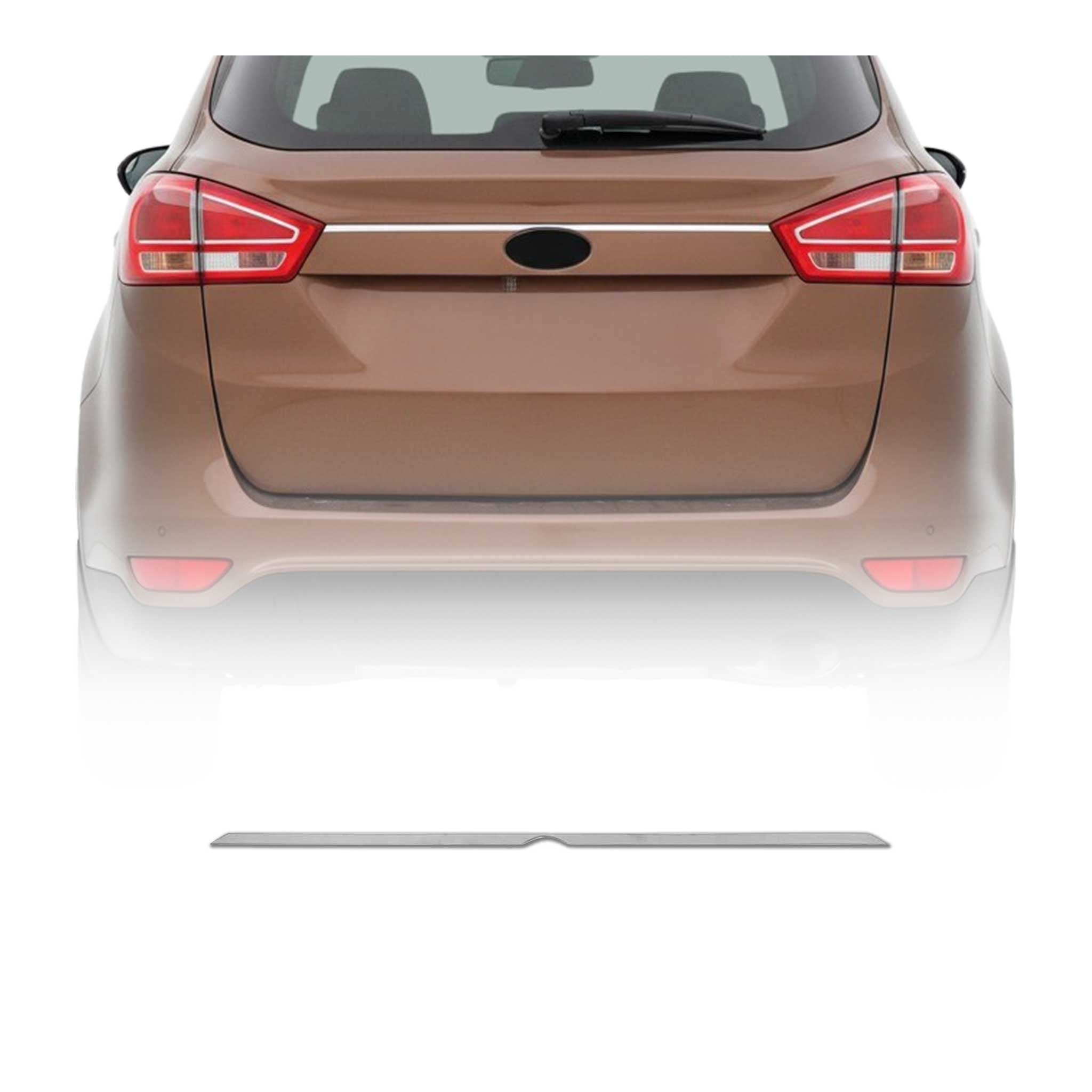 Kofferraumleiste Heckklappen Leisten für Ford B-Max 2012-2017 Edelstahl Chrom