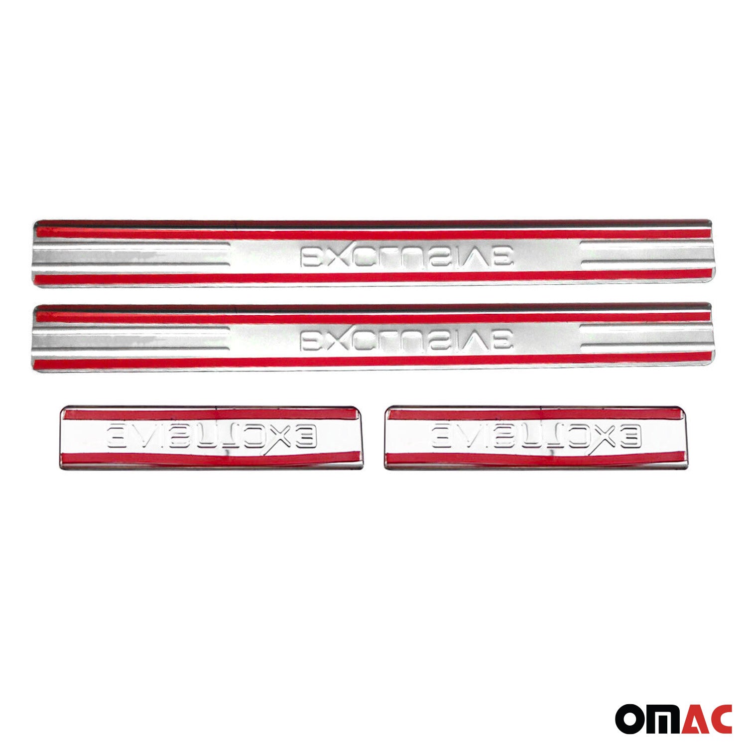 Einstiegsleisten Türschweller Abkantung for Toyota Exclusive Edelstahl Chrom 4x