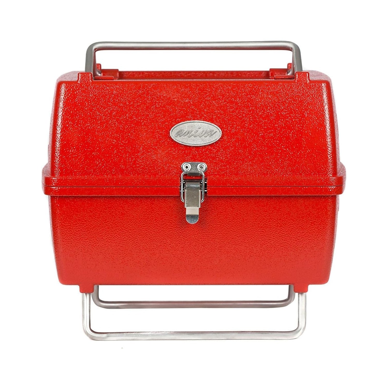 Holzkohlegrill Tragbarer Grill Garten Outdoor Rot Picknickgrill 13-teilig BBQ