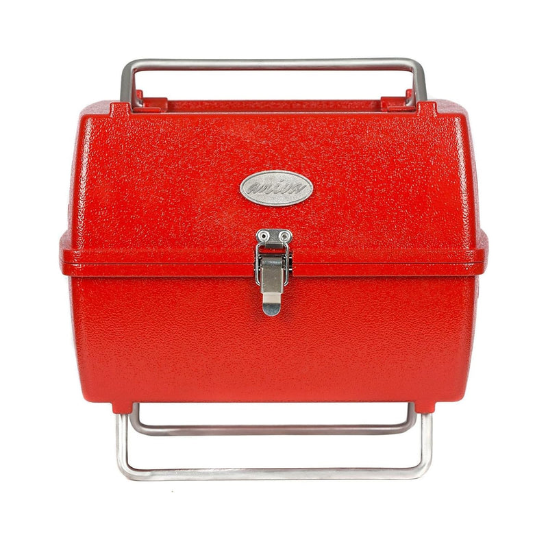 Holzkohlegrill Tragbarer Grill Garten Outdoor Rot Picknickgrill 13-teilig BBQ