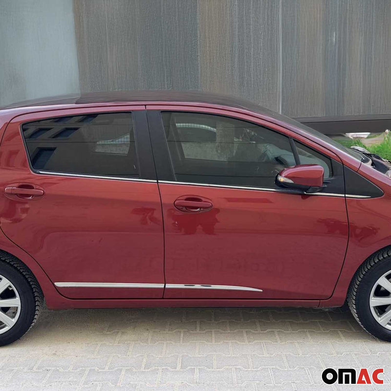 Fensterleisten Zierleisten für Toyota Yaris Schrägheck 2012-2020 Edelstahl 4tlg