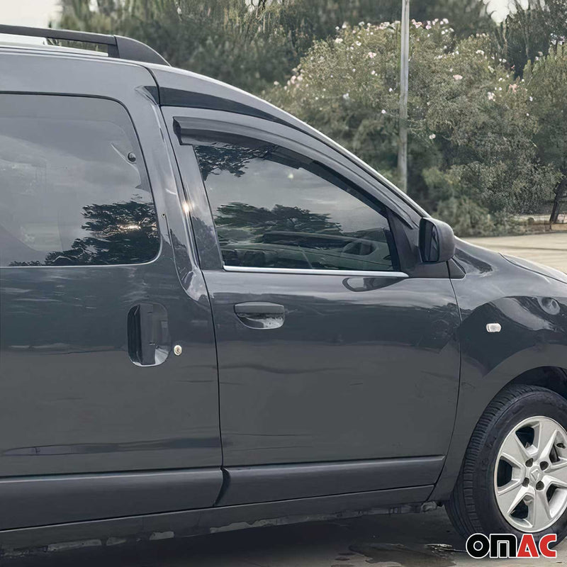 Window strips decorative strips for Dacia Dokker 2012-2021 stainless steel chrome 2 pieces