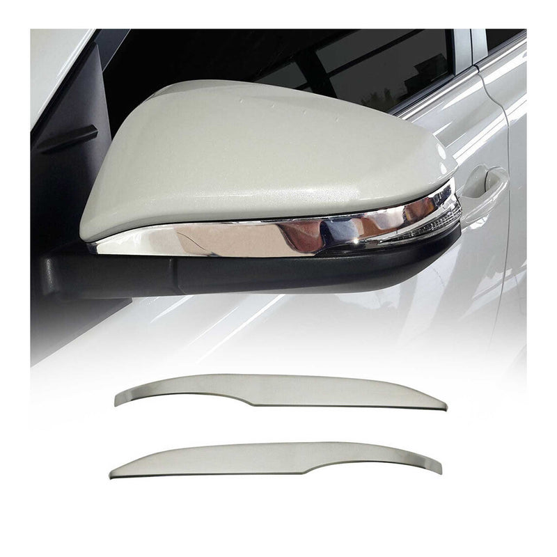 Spiegelkappen Leiste für Toyota RAV4 2013-2018 Edelstahl Silber 2tlg